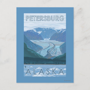 Cartão Postal Glacier Scene - Petersburg, Alaska