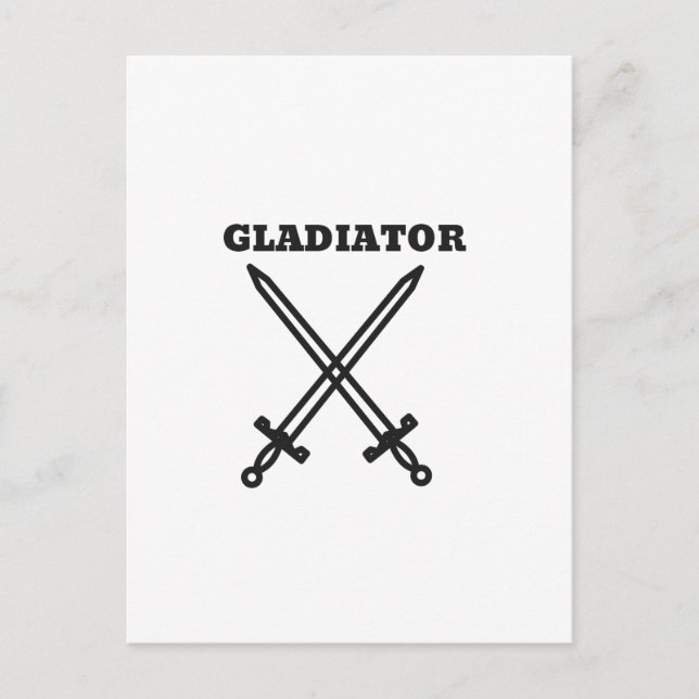 Cartão Postal Gladiador (Frente)