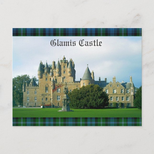 Cartão Postal Glamis Castle Scenic (Frente)