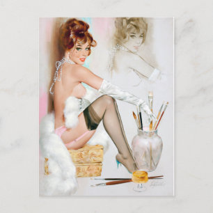 Cartão Postal Glamor Pinup