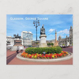 Cartão Postal Glasgow, George Square, Escócia