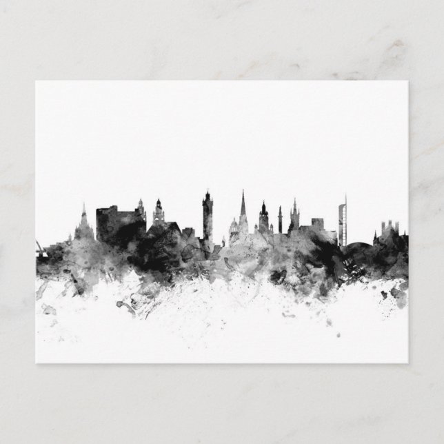 Cartão Postal Glasgow Scotland Skyline (Frente)