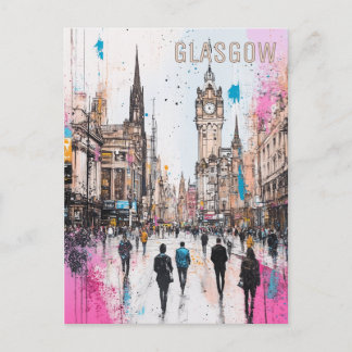 Cartão Postal Glasgow Scotland Viagem