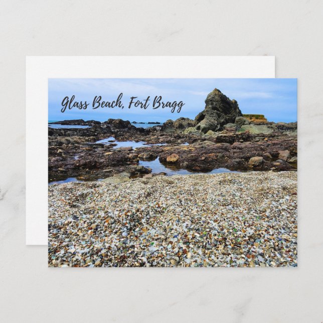 Cartão Postal Glass Beach Fort Bragg California (Frente/Verso)