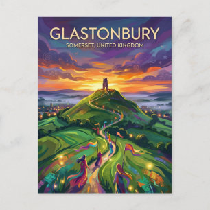 Cartão Postal Glastonbury Reino Unido