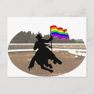 Cartão Postal GLBT Cowboy Pride