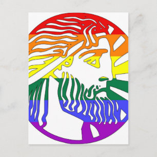 Cartão Postal GLBT Deus mitológico