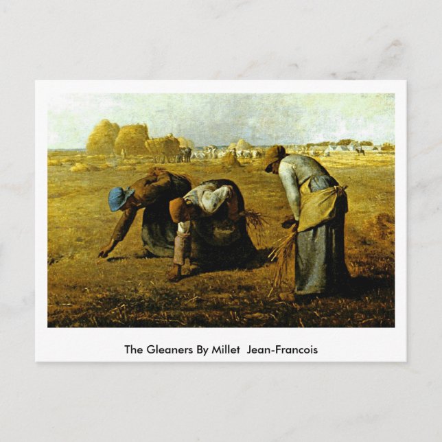 Cartão Postal Gleaners By Millet (Ii) Jean-Francois (Frente)
