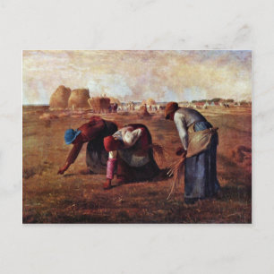 Cartão Postal Gleaners By Millet (Melhor Qualidade)
