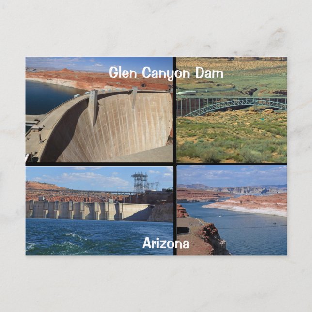 Cartão Postal Glen Canyon Dam (Frente)