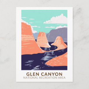 Cartão Postal Glen Canyon Reflection Canyon Vintage