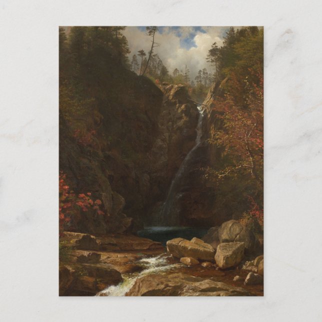 Cartão Postal Glen Ellis Falls por Albert Bierstadt (Frente)