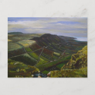 Cartão Postal Glenariff, Glens of Antrim Oil Painting - J Casey