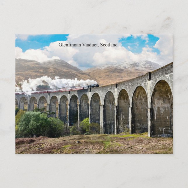 Cartão Postal Glenfinnan Viaduct, Escócia (Frente)