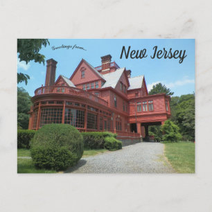 Cartão Postal Glenmont Estate Home de Thomas Edison Nova Jersey