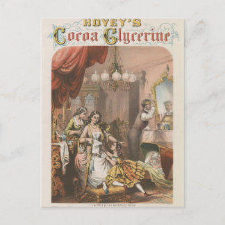 Cartão Postal Glicerina de cacau de Hovey, cerca de 1860
