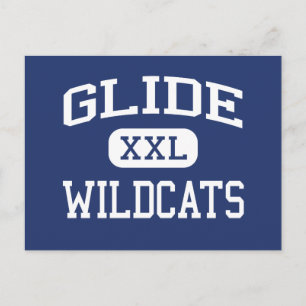 Cartão Postal Glide - Wildcats - Segundo grau - Glide Oregon