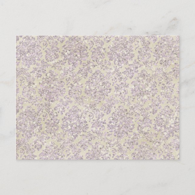 Cartão Postal Glitter creme (Frente)