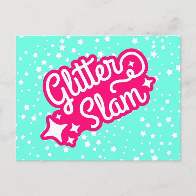 Cartão Postal Glitter Slam (Frente)