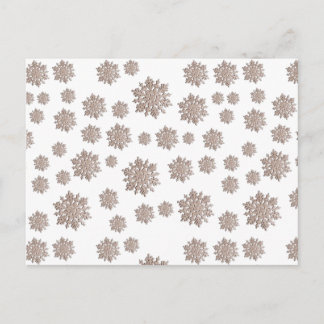 Cartão Postal Glitter Snowflakes