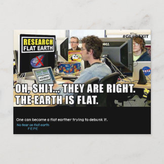 Cartão Postal #GLOBEXIT RFE CARD (Coleção Plana Terra 2017)