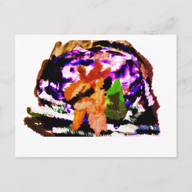 Cartão Postal Globo de neve (Frente)