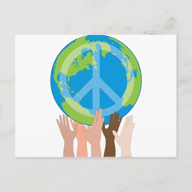 Cartão Postal Globo e Mãos (Frente)