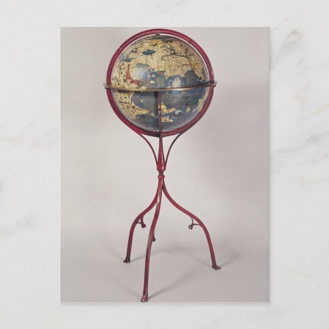 Cartão Postal Globo Terrestre, mostrando o Oceano Índico (Frente)