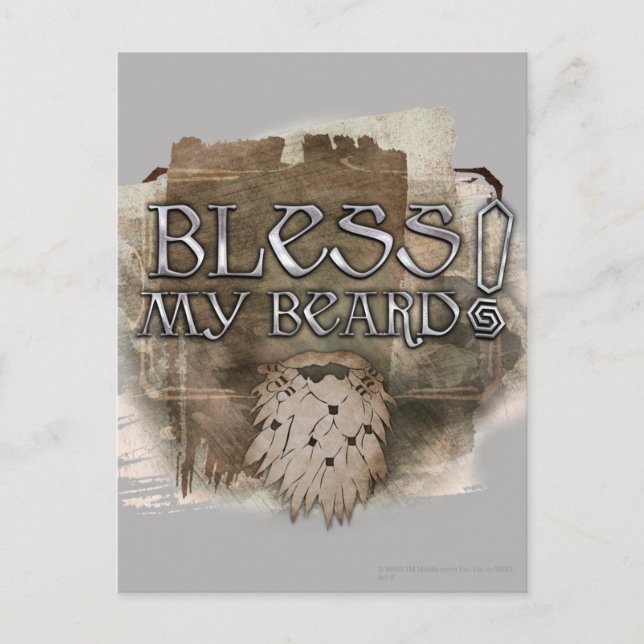 Cartão Postal Gloin - Bless My Beard (Frente)