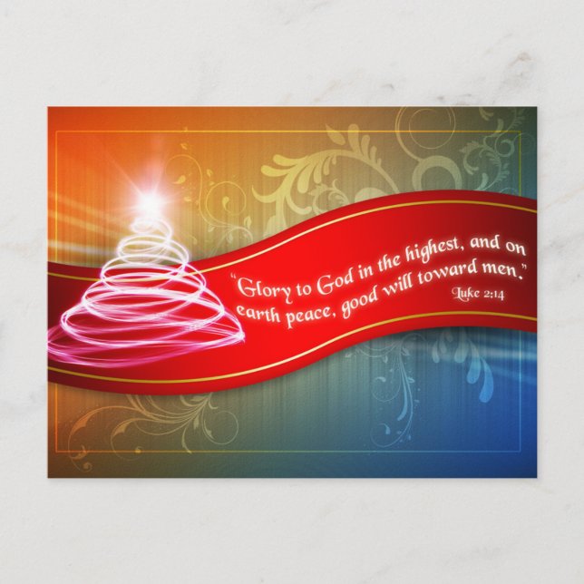 Cartão Postal Glória a Deus (Frente)