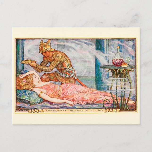 Cartão Postal Glória da Manhã Fada do amanhecer (Frente)