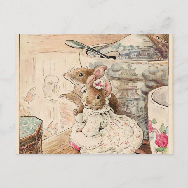 Cartão Postal Gloucester Tailor's Lament de Beatrix Potter (Frente)