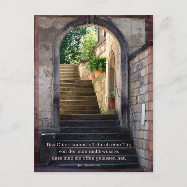 Cartão Postal Glueck (Frente)