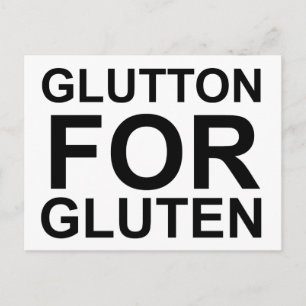 Cartão Postal Glutton Para Gluten