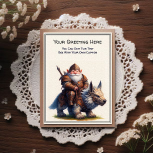 Cartão Postal Gnome de Qualquer Ocasiao e Livro de Histórias do