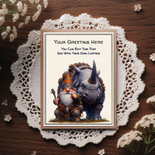 Cartão Postal Gnome de Qualquer Ocasiao e Livro de Histórias do