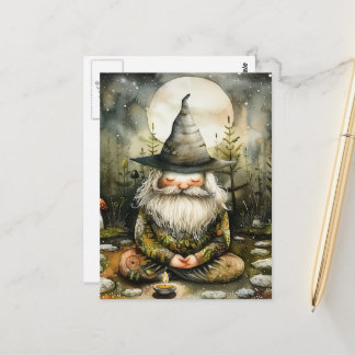 Cartão Postal Gnome in his Zen Garden