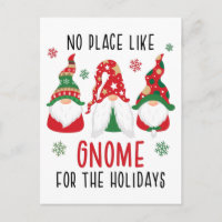 Gnome para o Natal de Férias que nos mudamos