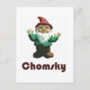Cartão Postal Gnomo Chomsky