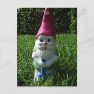 Cartão postal "Gnomo de jardim"