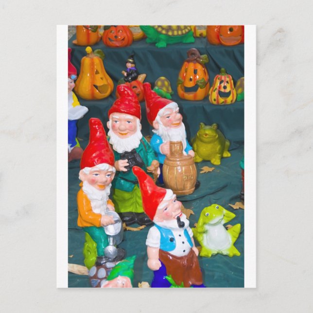 Cartão Postal Gnomo do jardim (Frente)