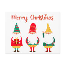 Gnomos Festivos Caçados Feliz Natal