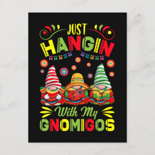 Cartão Postal Gnomos Mexicanos Festa Cinco De Maio Mexicana