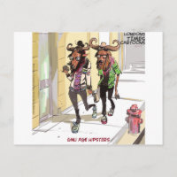 Gnu Idade Hipsters Rick Londres Engraçado