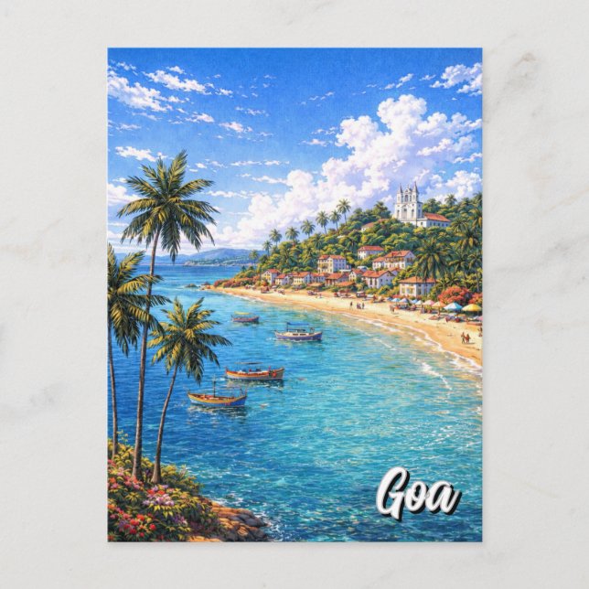 Cartão Postal Goa Índia (Frente)
