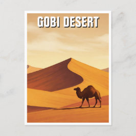 Cartão Postal Gobi Desert Camel Viagem