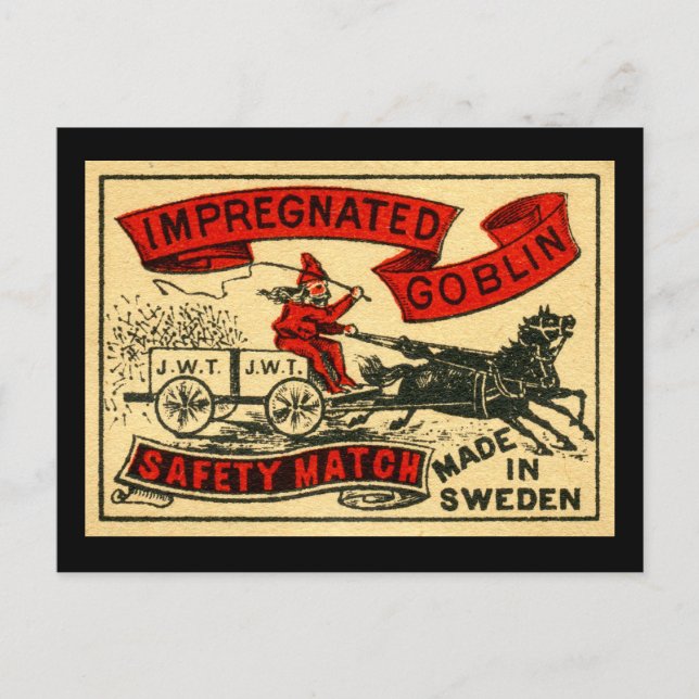 Cartão Postal Goblin está grávida (Frente)