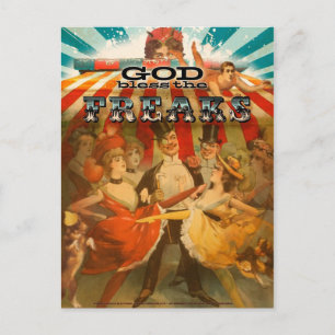 Cartão Postal God Bless the Freaks 2