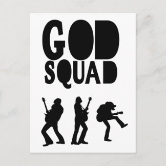 Cartão Postal God Rocks - Christian Rock Gear!