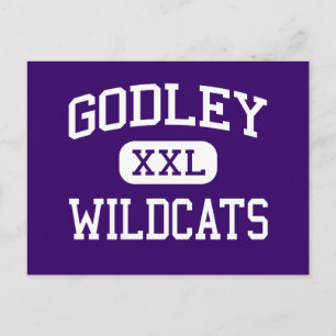 Cartão Postal Godley - Wildcats - Segundo grau - Godley Texas
